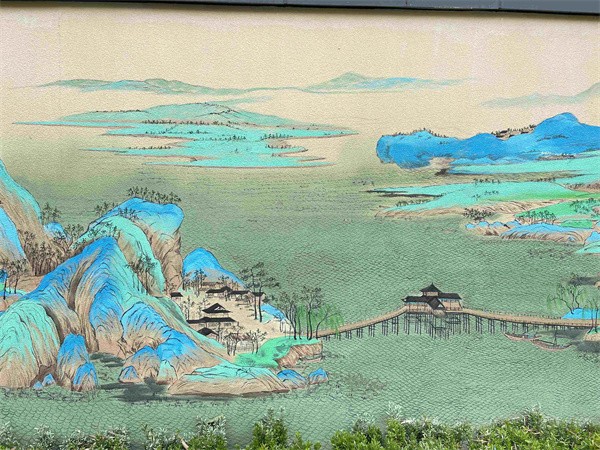 山水彩绘案例