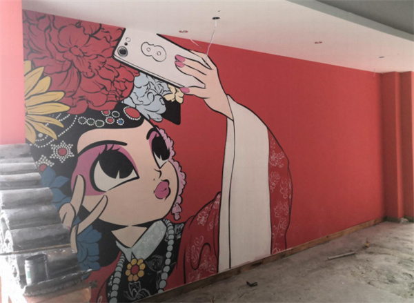 国潮类彩绘展示