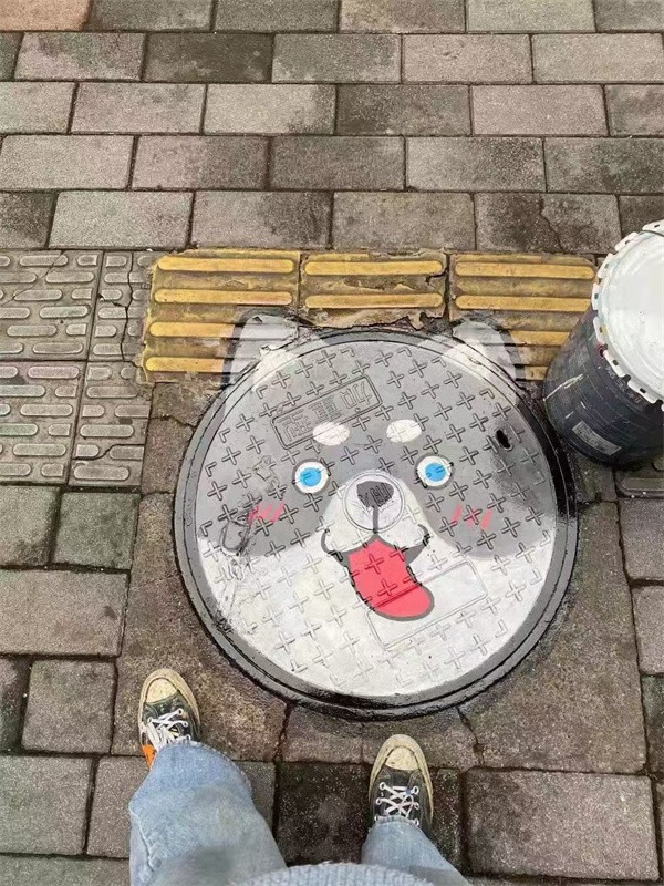 井盖类彩绘展示