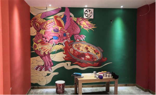 国潮类彩绘展示